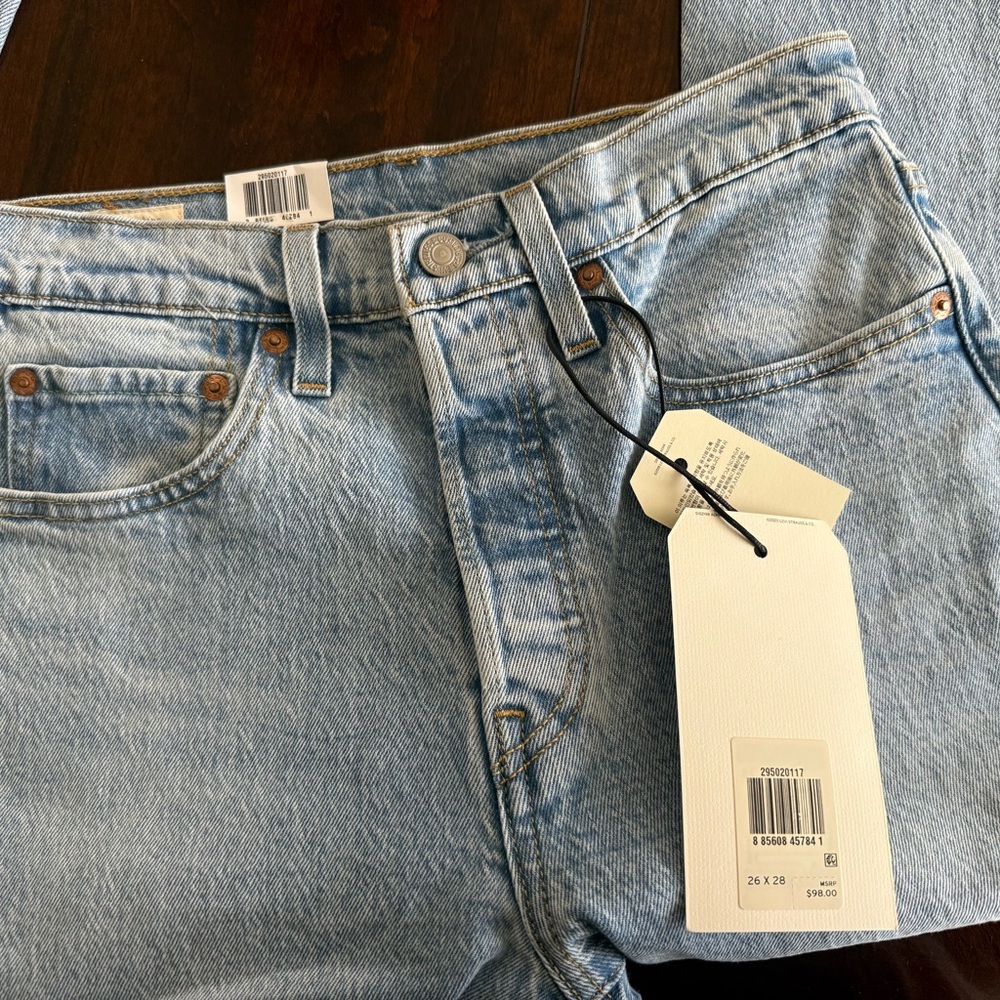 Levi’s 501 Premium High Rise Skinny Jeans 26x28 Button Fly